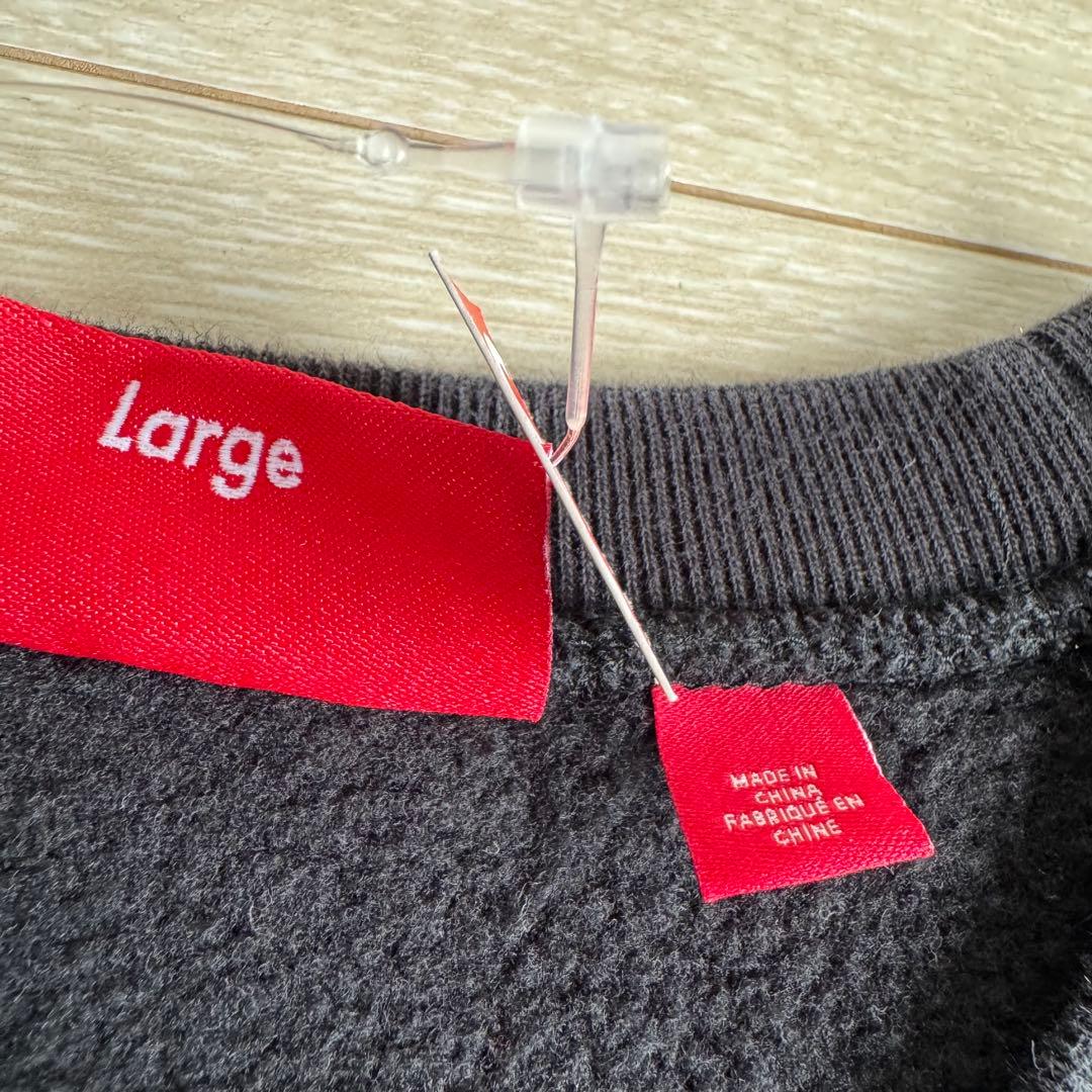 値下げ Supreme Washed Box Logo Crewneck 黒L