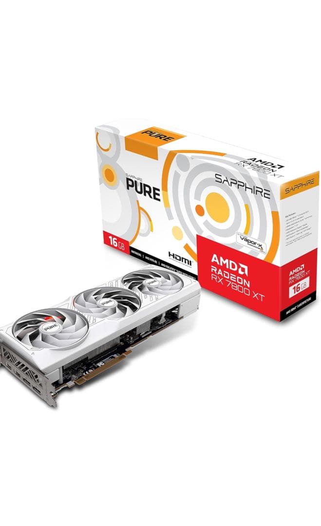 グラフィックボード・グラボ・ビデオカード SAPPHIRE PURE Radeon RX 7800 XT