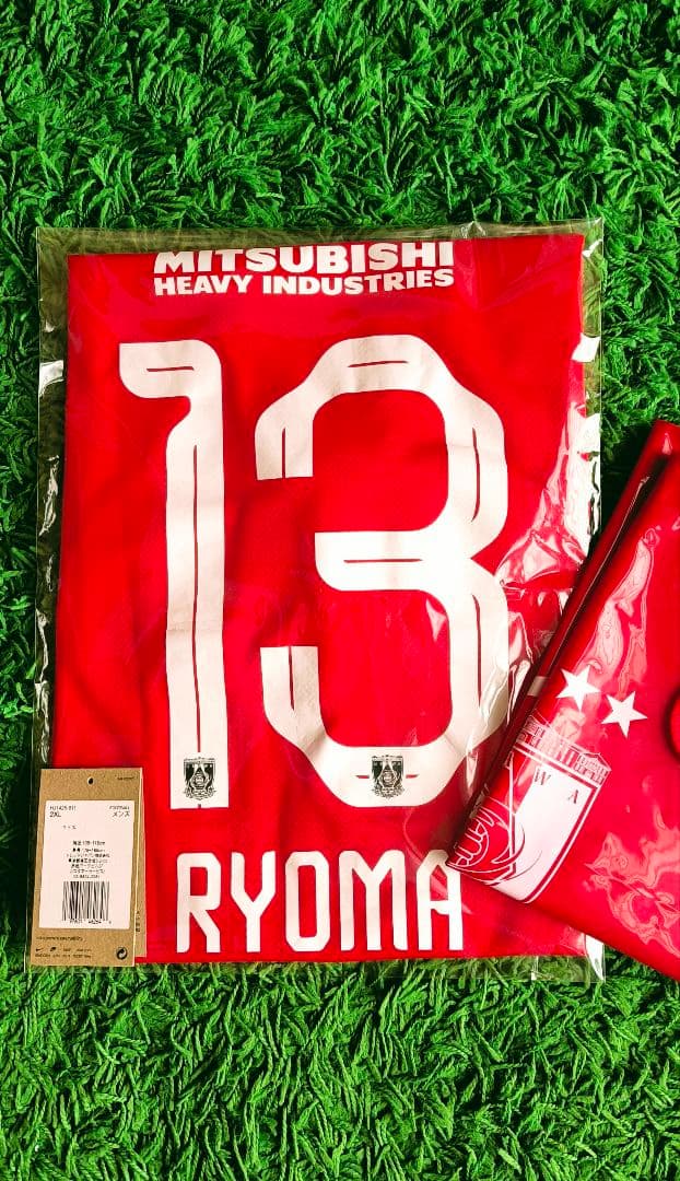 浦和レッズ 2025 レプリカユニフォーム 2XL No.13 渡邊凌磨 ウェア