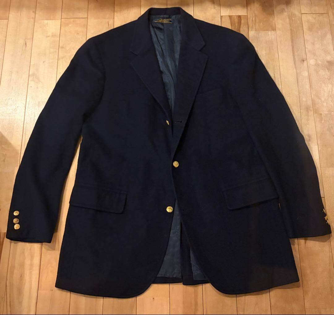 美品 ブルックスブラザーズ USA 紺ブレ アイビー ブレザー ウール メルトン