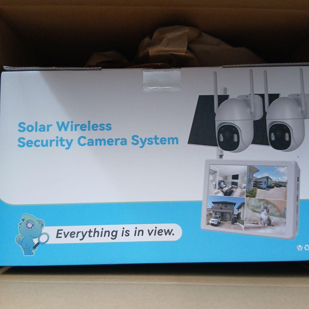 防犯カメラ 屋外 ソーラー モニター付き ★新品未使用