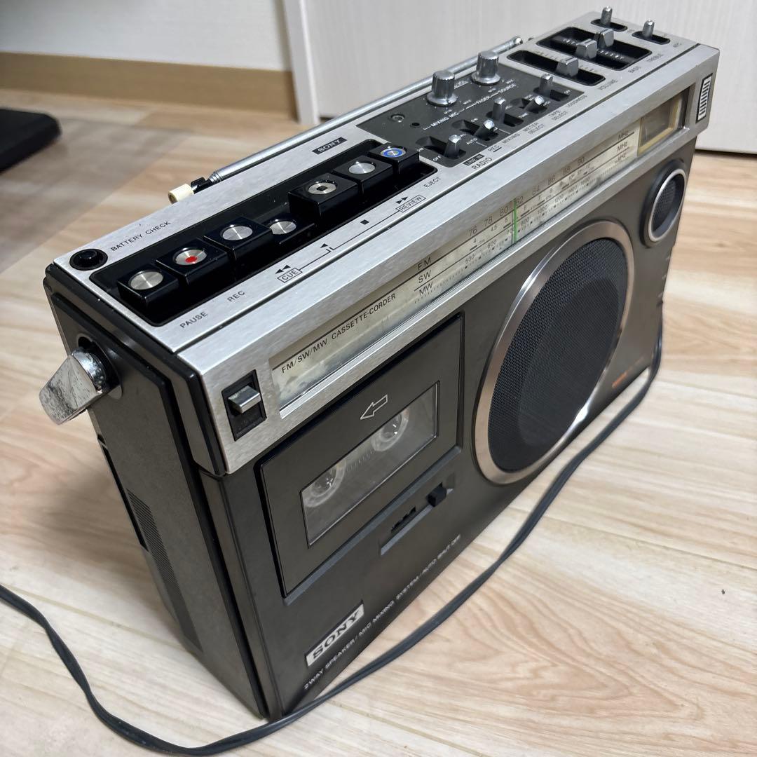 SONY CF-1980Ⅱラジオ・カセットプレーヤー グレー
