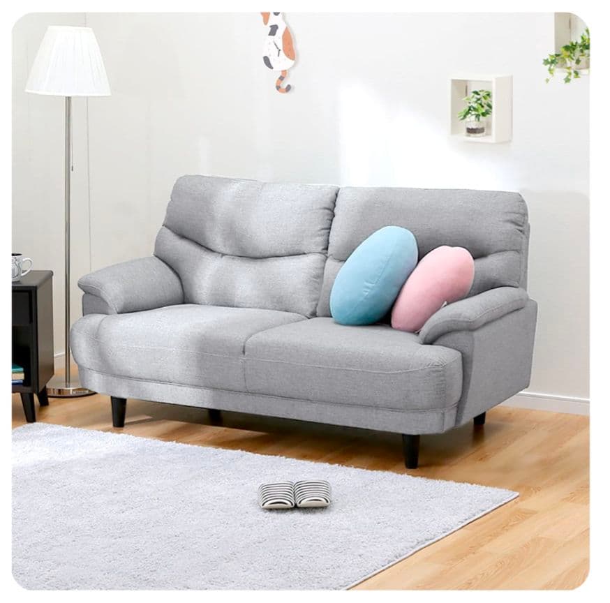 ニトリ グレー系 2人掛けソファ