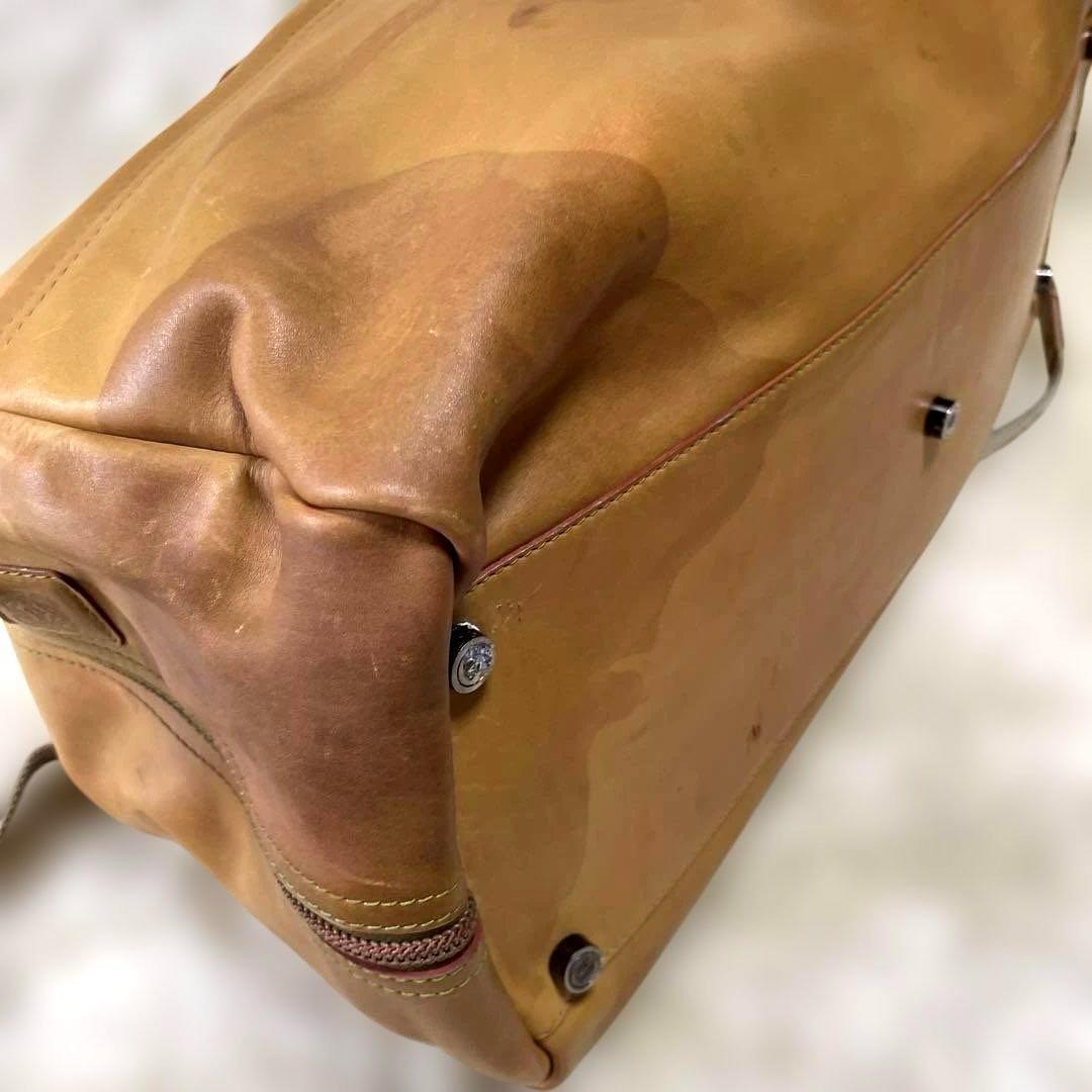 LOEWE ロエベ　ボストンバッグ レザー ベージュ ショルダー　ハンド　大きめ