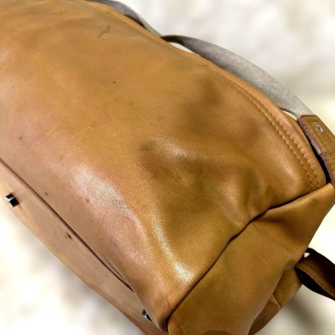 LOEWE ロエベ　ボストンバッグ レザー ベージュ ショルダー　ハンド　大きめ