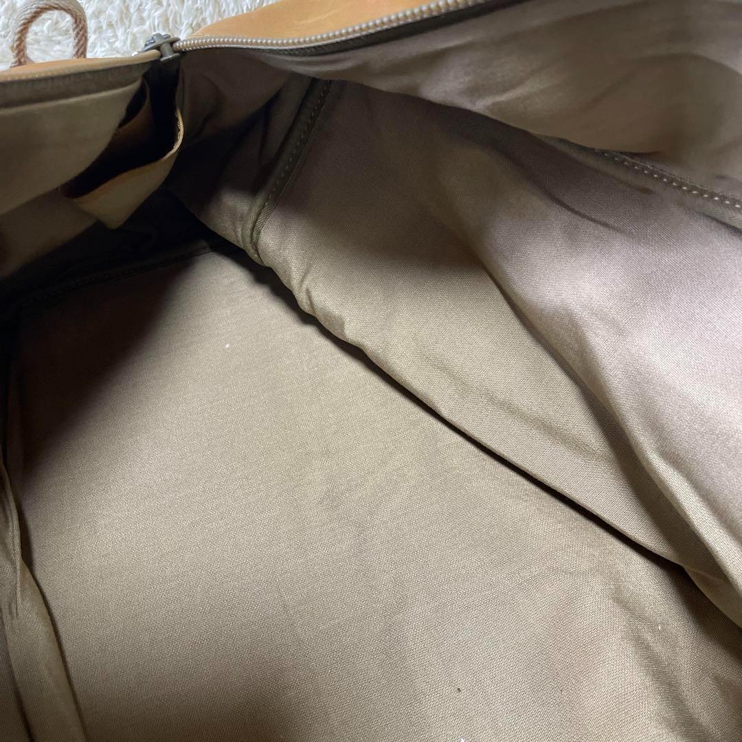 LOEWE ロエベ　ボストンバッグ レザー ベージュ ショルダー　ハンド　大きめ