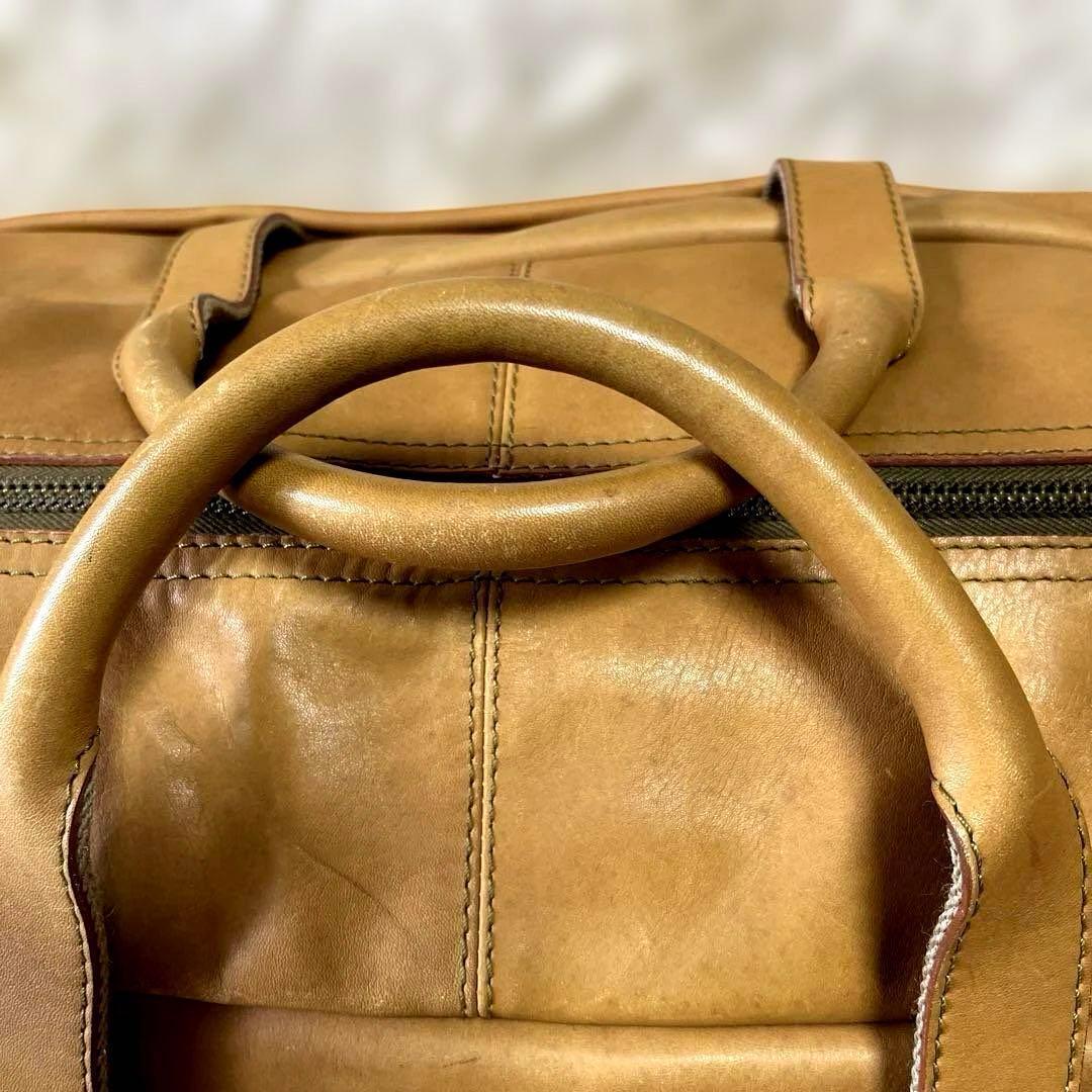 LOEWE ロエベ　ボストンバッグ レザー ベージュ ショルダー　ハンド　大きめ