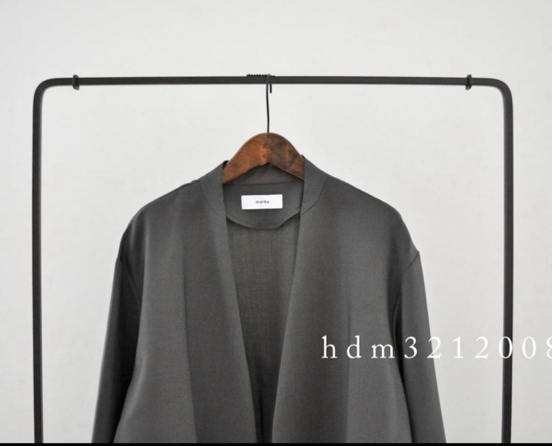 marka モヘア トロピカル LAPELLESS SHIRT JACKET