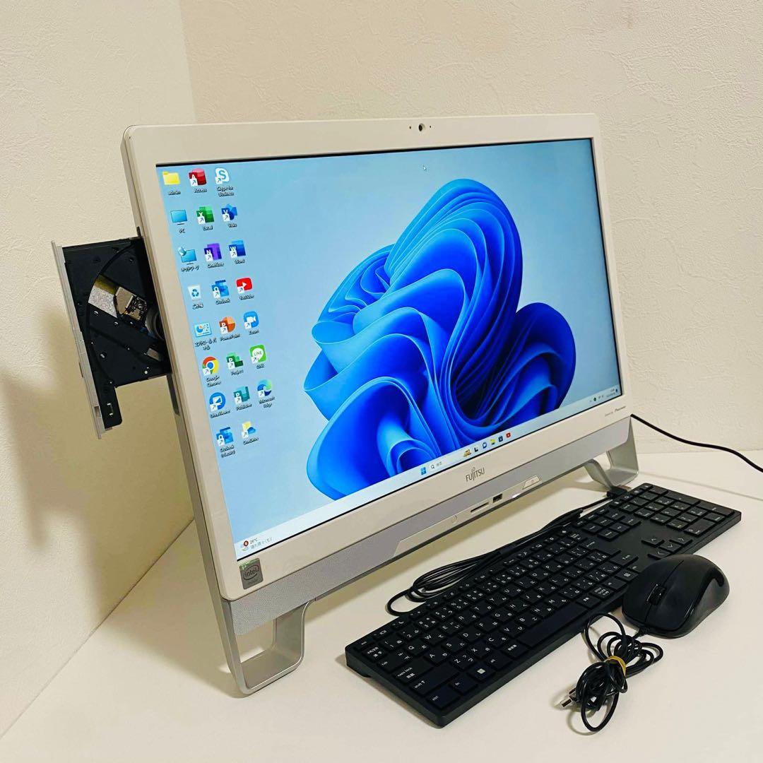 Y666 Fujitsu デスクトップ1TB大容量Windows11オフィス付き