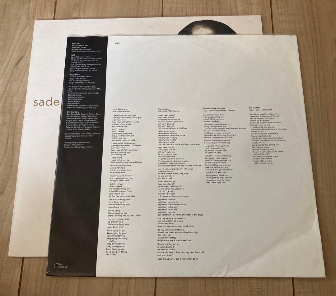 sade love deluxe オリジナル盤