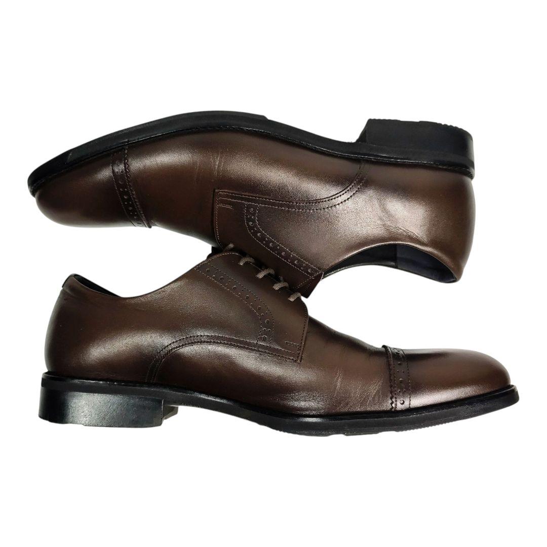 アシックス ランウォーク 革靴 ダークブラウン 27.0cm 未使用級 ビジネス