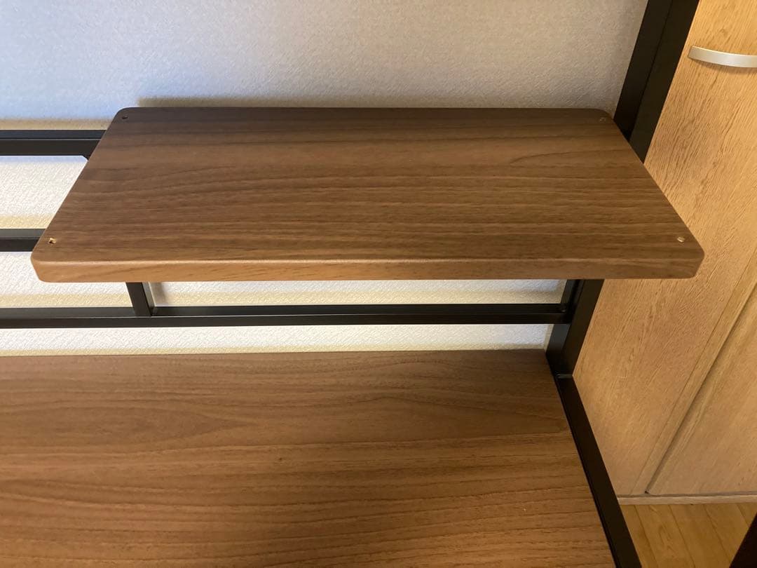 ニトリ　NITORI 省スペースデスク　ミドルブラウン　ラボーロ