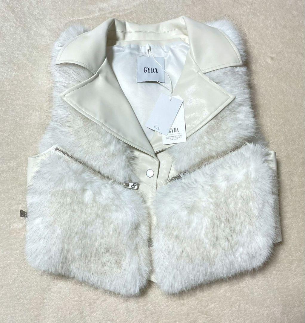 タグ付き　GYDA　ジェイダ　GGスライダーライダースファーベスト