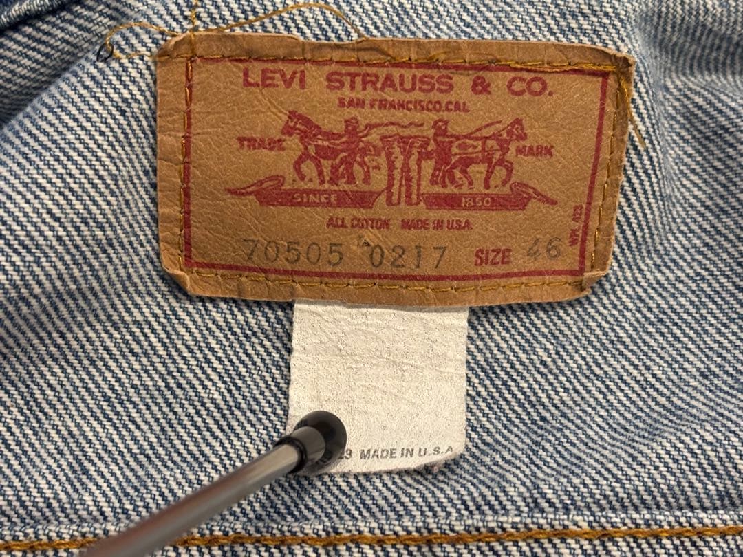 70s Levi's 70505-0217 Size 46 刻印52 米国製