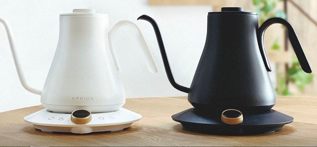 EPEIOS 電気ケトル ドリップケトル1 ℃単位温度調節 保温 急速沸騰