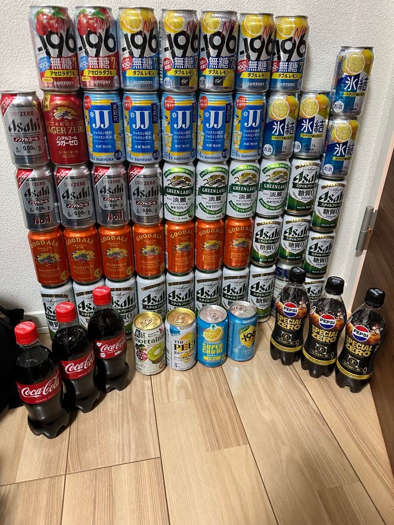お酒等58本セット 　ビール酎ハイノンアルソフトドリンク