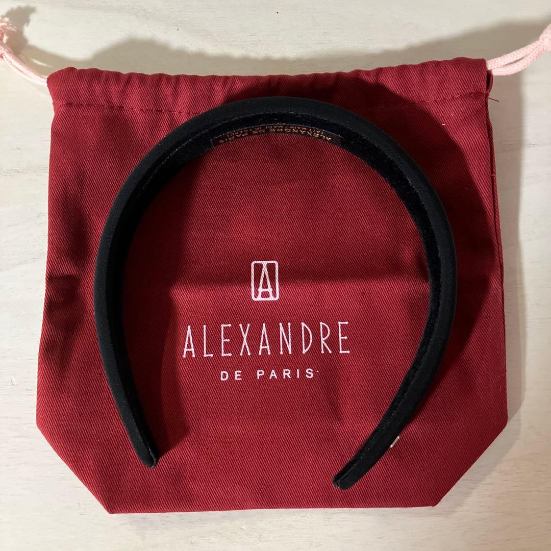 ALEXANDRE DE PARIS 黒ヘアバンド