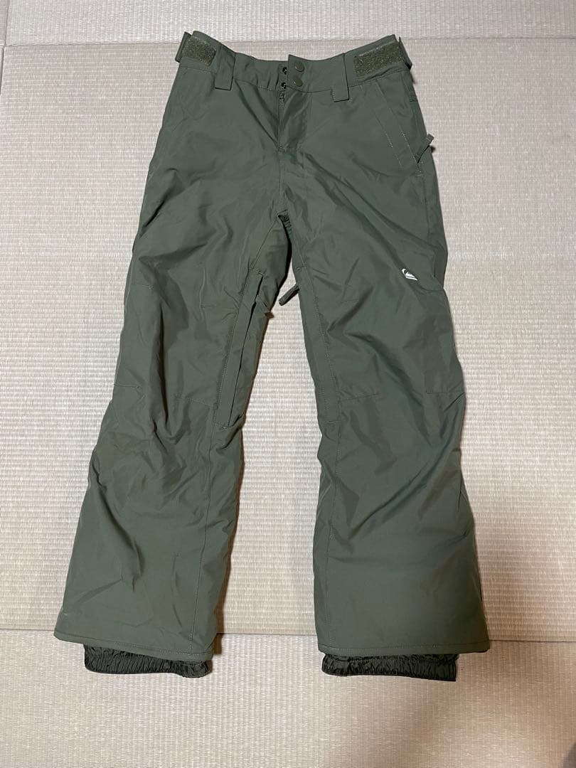 QUICKSILVER スノーパンツ 10/S/P/CH オリーブグリーン