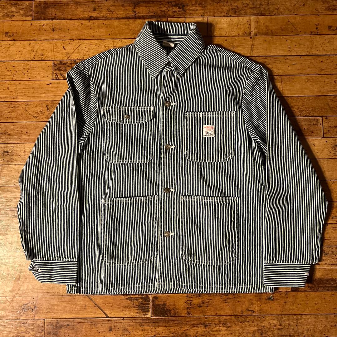 90s Pointer ポインター ストライプヒッコリーカバーオール USA製