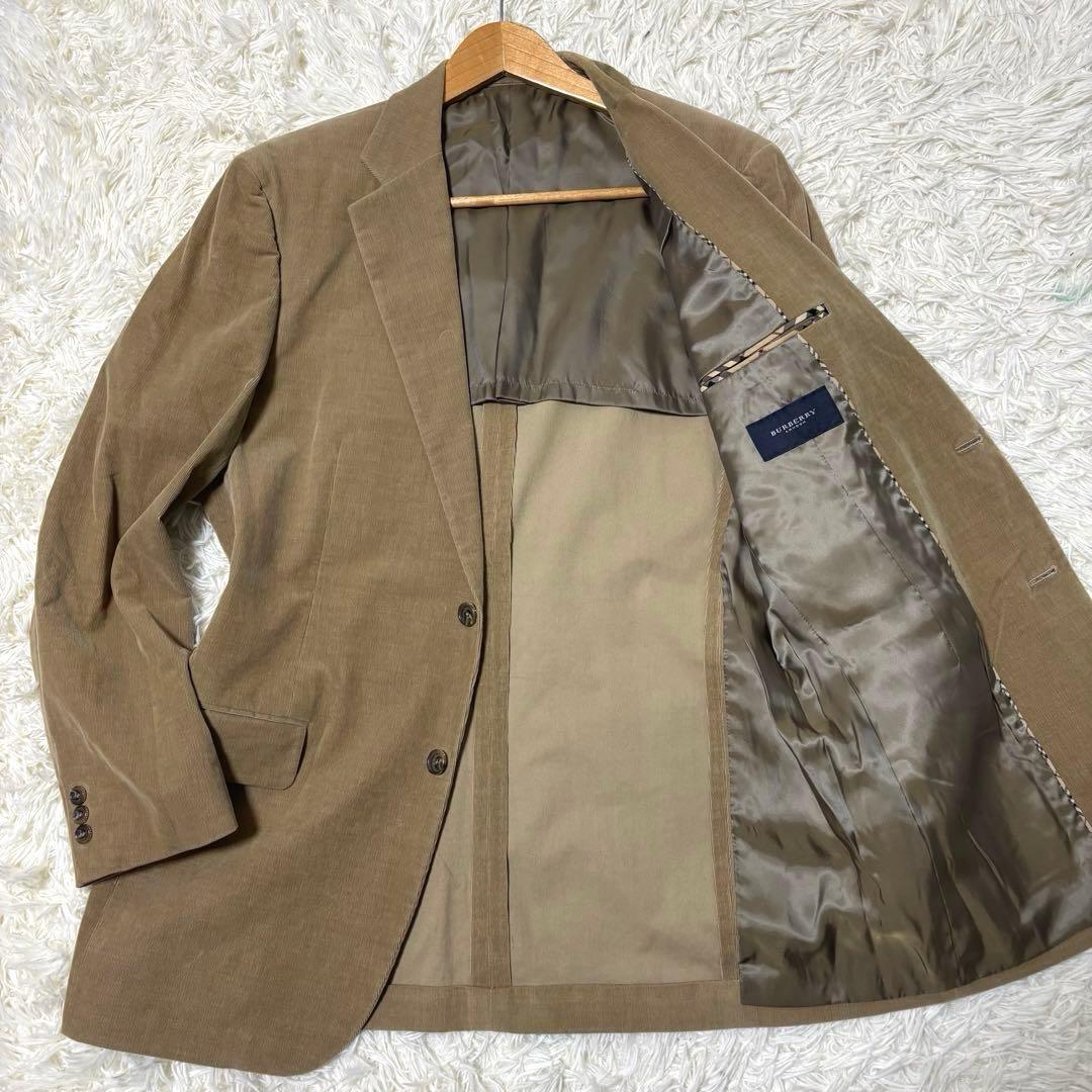 BURBERRY コーデュロイ テーラードジャケット ノバチェック XL 2B
