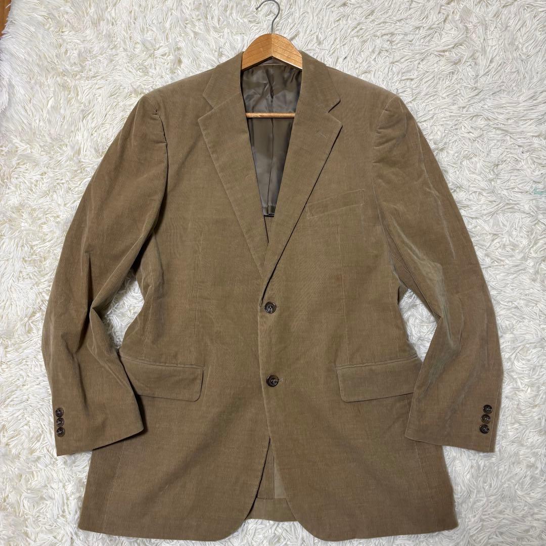 BURBERRY コーデュロイ テーラードジャケット ノバチェック XL 2B