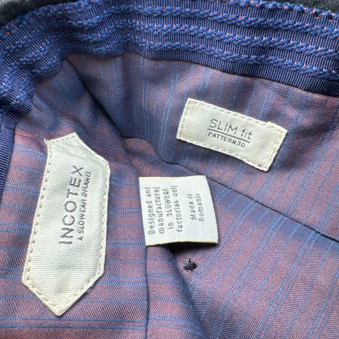 49 未使用　春秋　インコテックス　スラックス　グレー　50