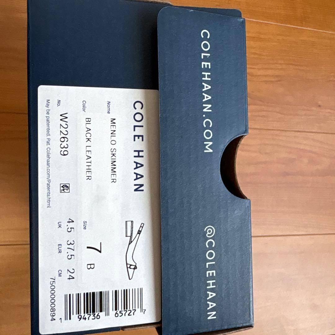 Cole Haan ブラック ポインテッドトゥ ミュール