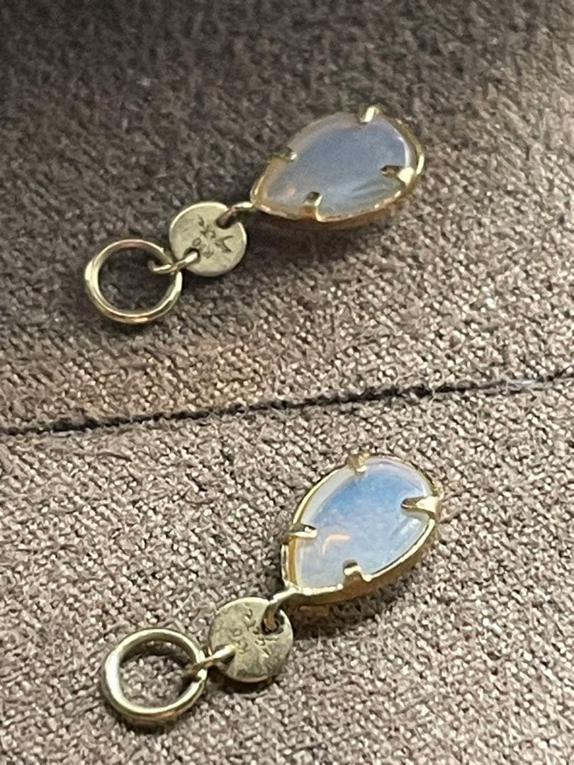 agete K10 オパール ピアスチャーム