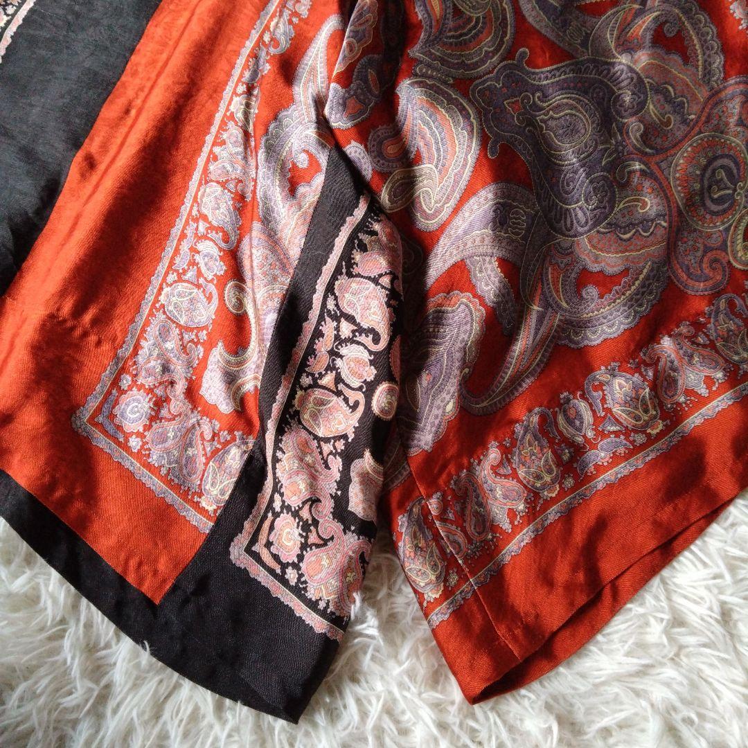 ワイズ　ペイズリープリント　ワイドパンツ