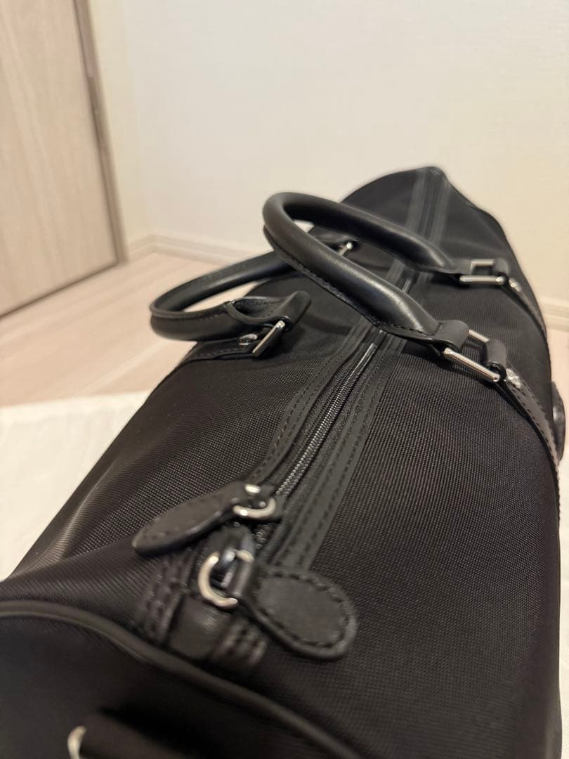 【布袋付き】ハンティングワールド ×ベンツ ボストンバッグ　大容量　黒