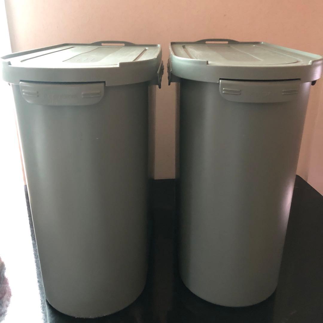 あつ　タッパーウエア　キッチンキーパー　2個セット　ダークグリーン