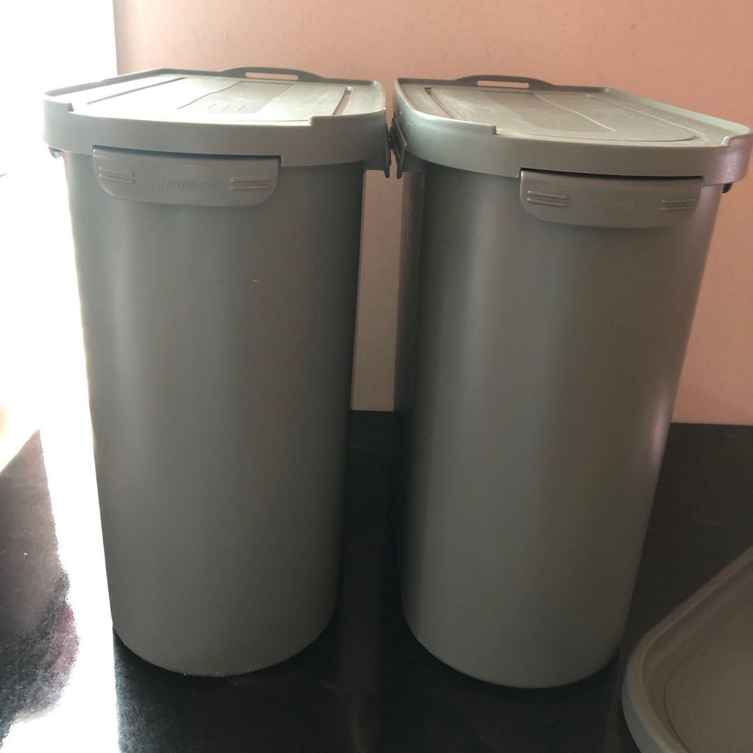 あつ　タッパーウエア　キッチンキーパー　2個セット　ダークグリーン