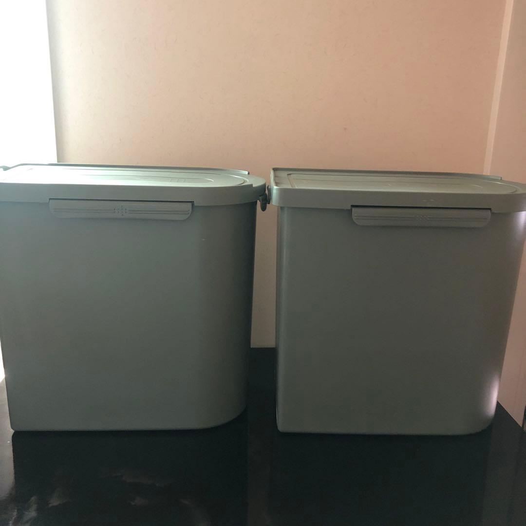 あつ　タッパーウエア　キッチンキーパー　2個セット　ダークグリーン