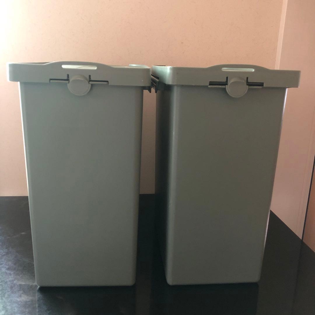 あつ　タッパーウエア　キッチンキーパー　2個セット　ダークグリーン