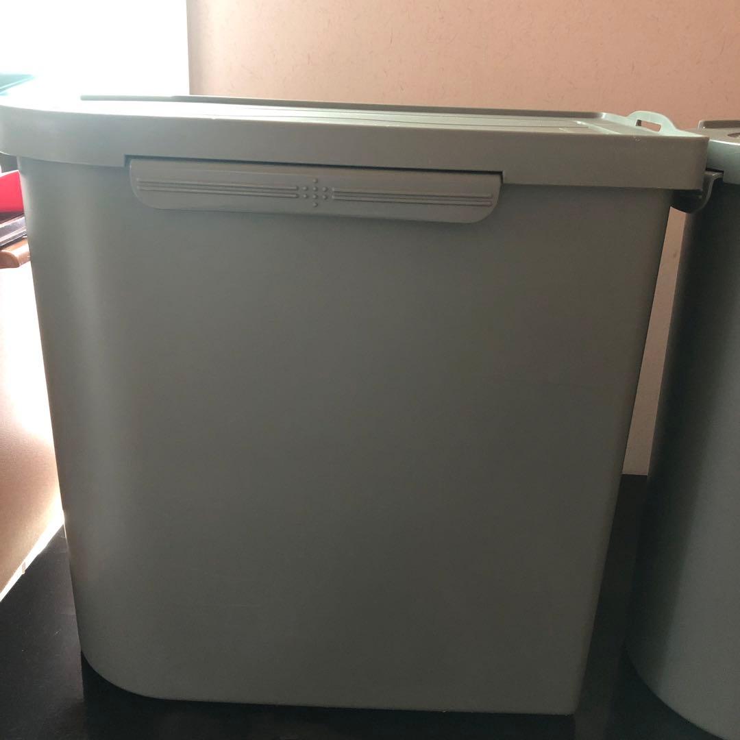 あつ　タッパーウエア　キッチンキーパー　2個セット　ダークグリーン