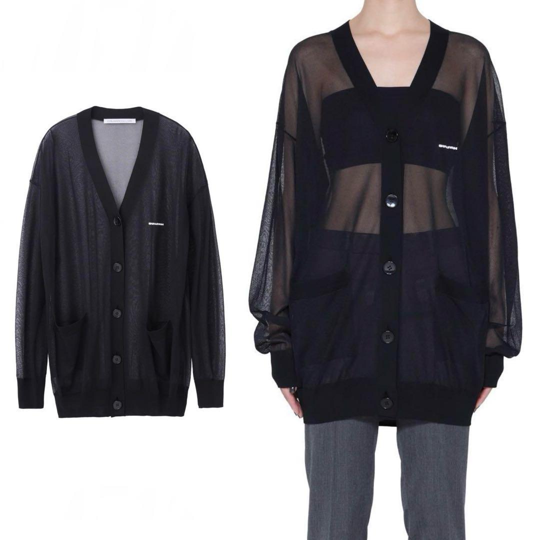 JohnLawrenceSullivan 24ss シースルーニットカーディガン