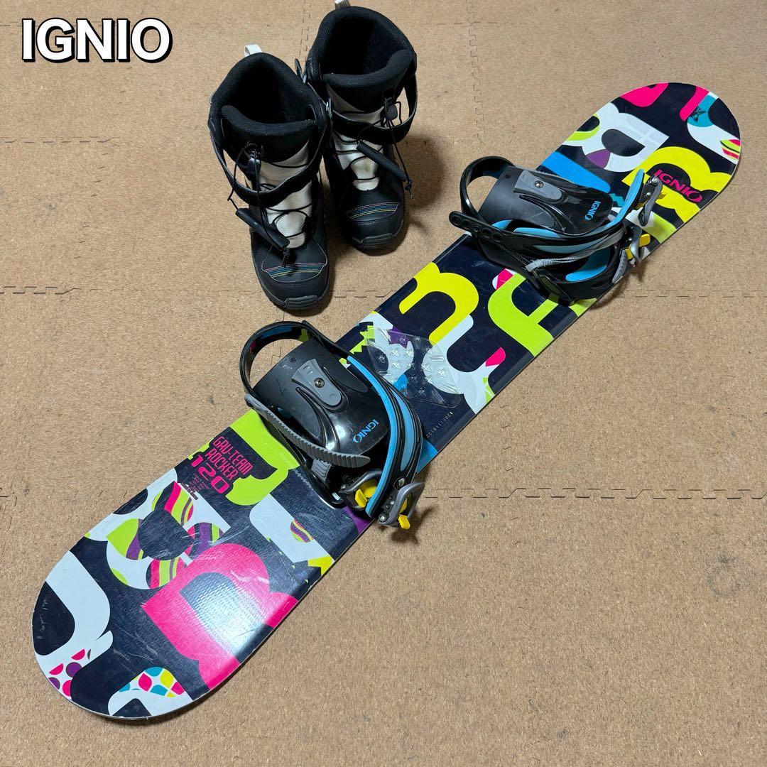 IGNIO　イグニオ　ジュニア　スノーボードセット　110cm ブーツJ23cm