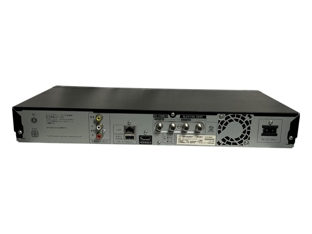 SHARP シャープ ブルーレイレコーダー BD-W580