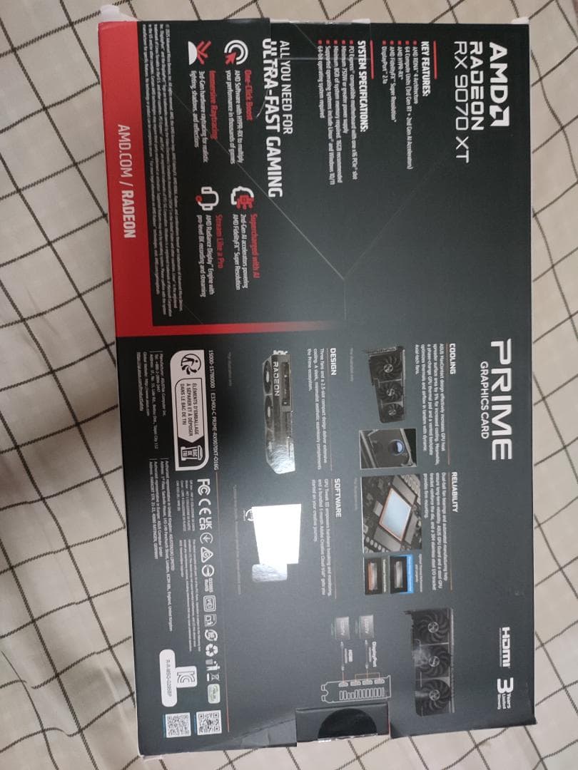 ASUS AMD Radeon RX 9070 XT 16GB OC　新品未開封