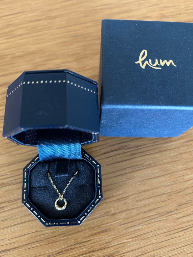 hum リング型ペンダントネックレス 約40cm