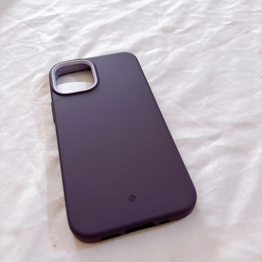 ☆iPhone 12 mini ケース 紫色 シリコン サラサラ アイフォン