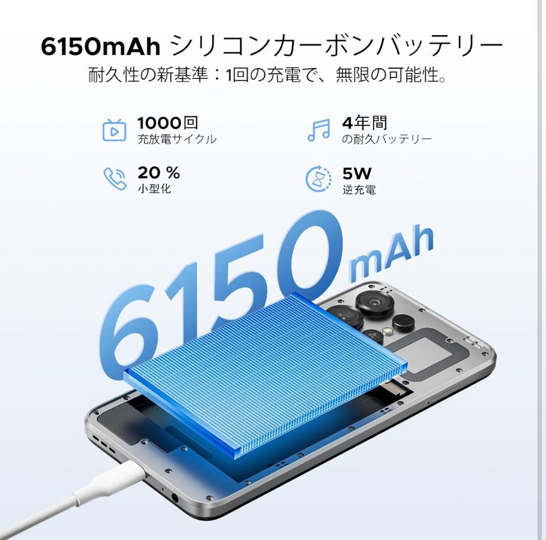 Android16 スマホ　DOOGEE Note56X Pro 6.56インチ