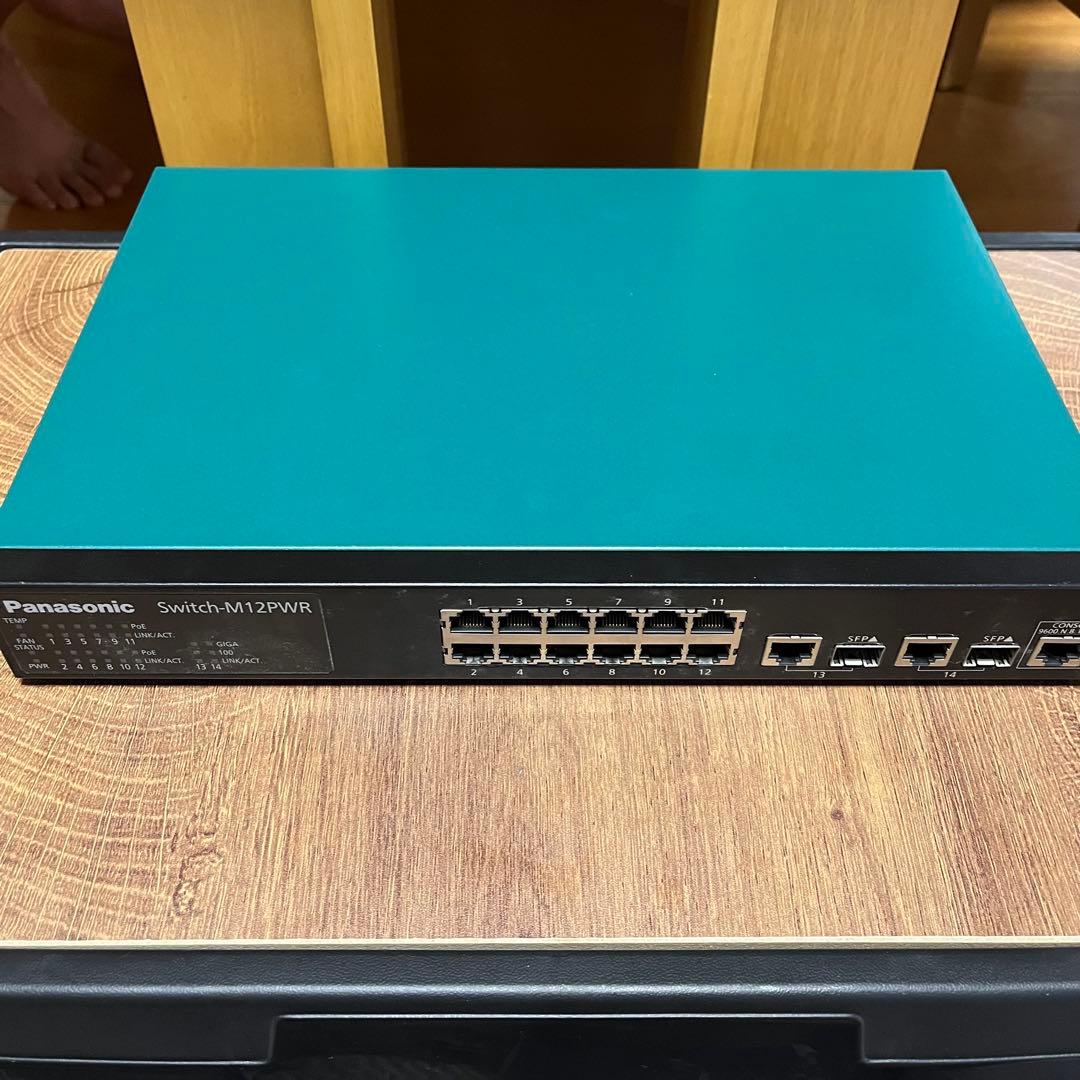 【通電確認】switch-M12PWR PN231299 PoEスイッチングハブ