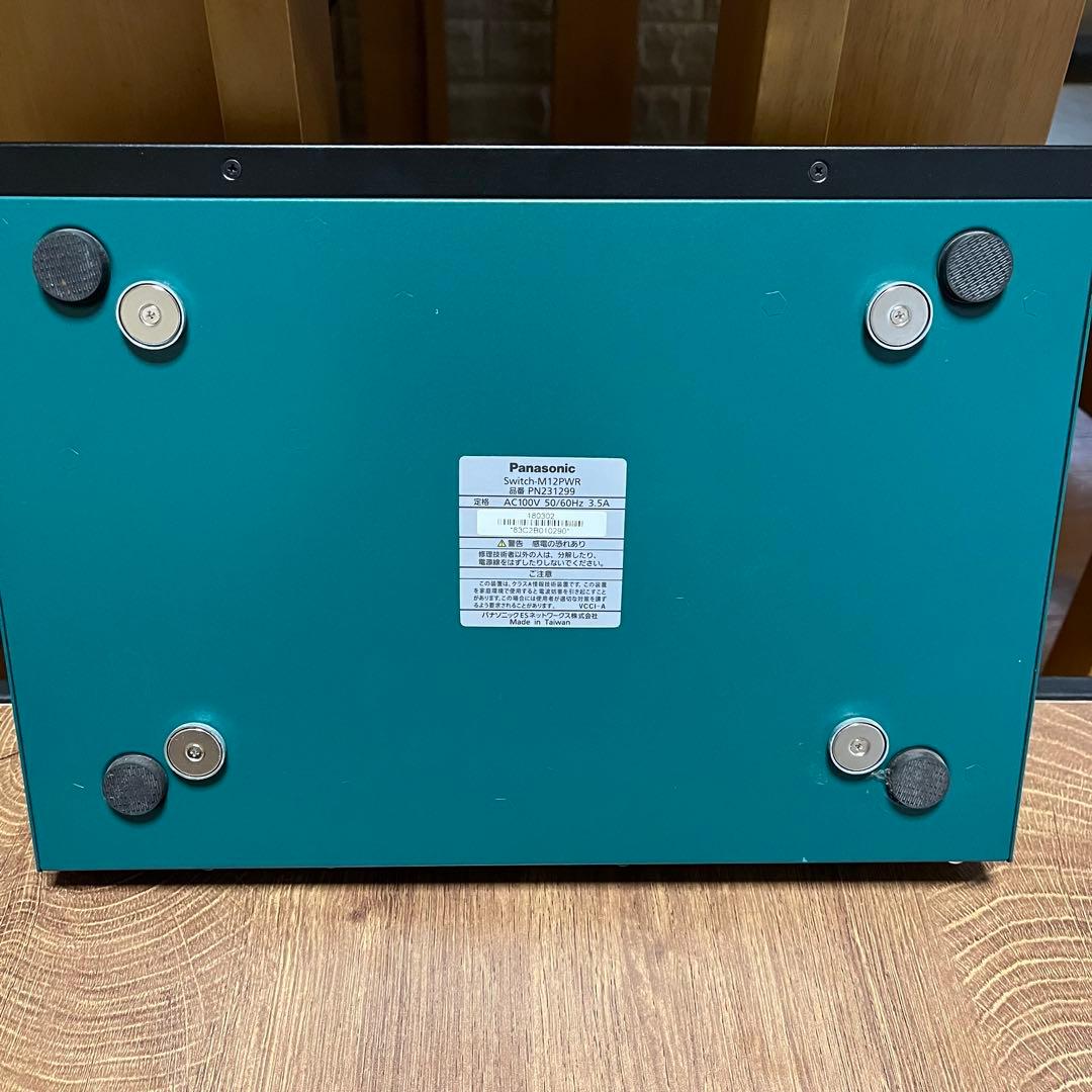 【通電確認】switch-M12PWR PN231299 PoEスイッチングハブ
