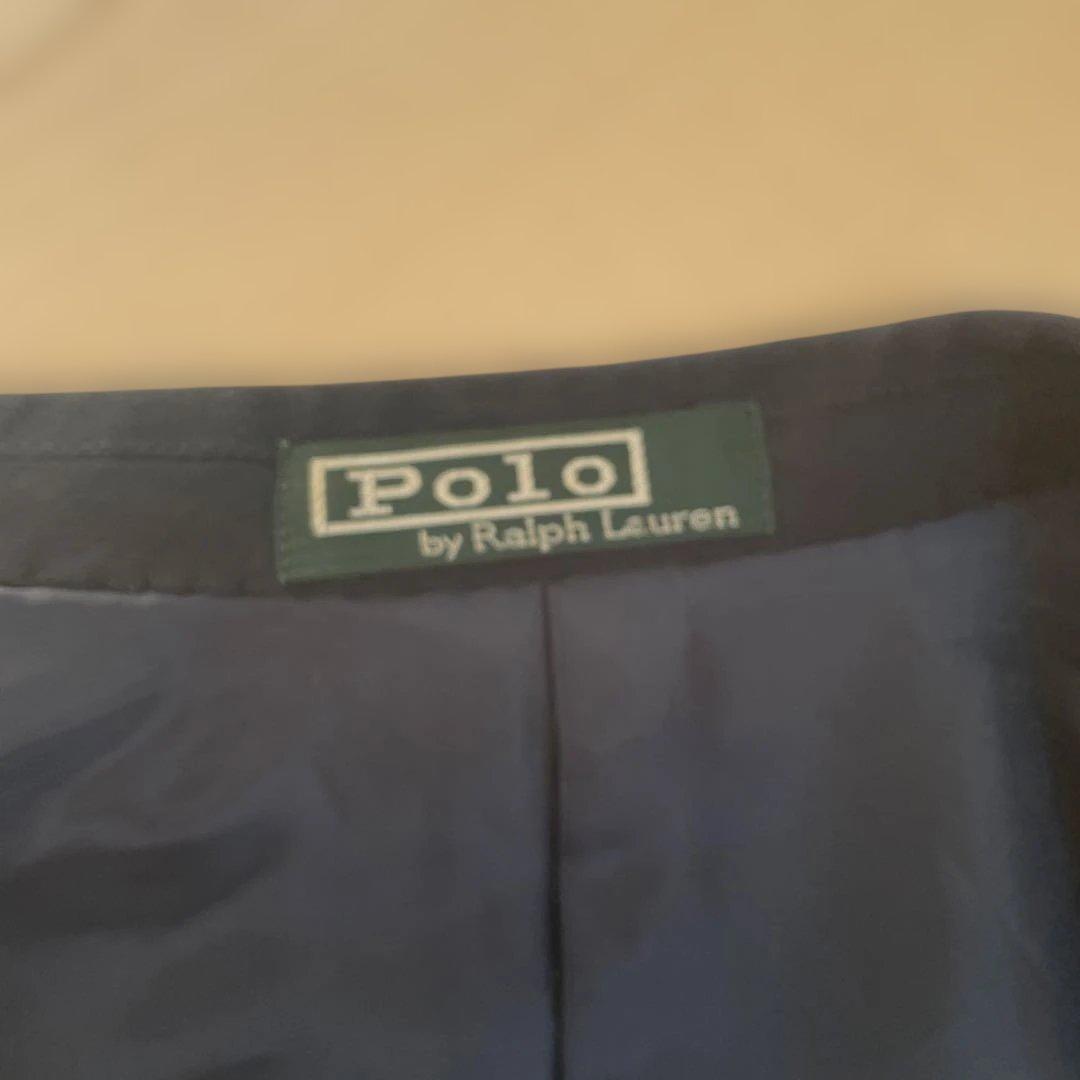 【名品】Polo by Ralph Lauren ダブルジャケット 紺ブレ