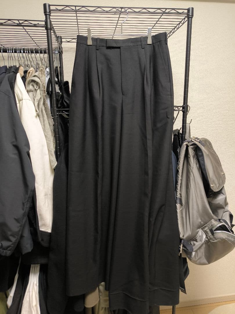 パンツ LAD MUSICIAN WOOL 2TUCK WIDE SLACKS