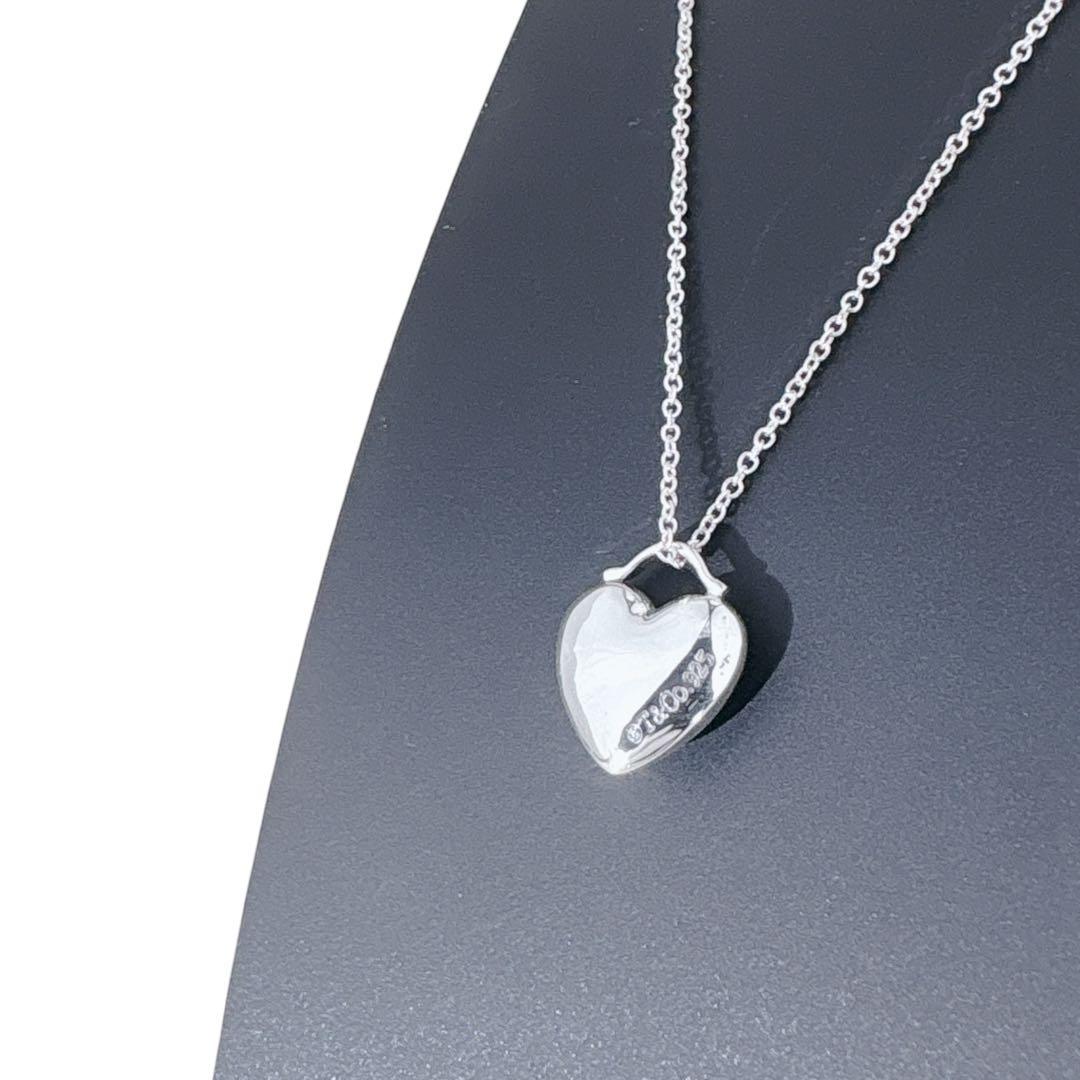 【光沢艶感仕上げ】ティファニー ハートロック フル ネックレス シルバー925