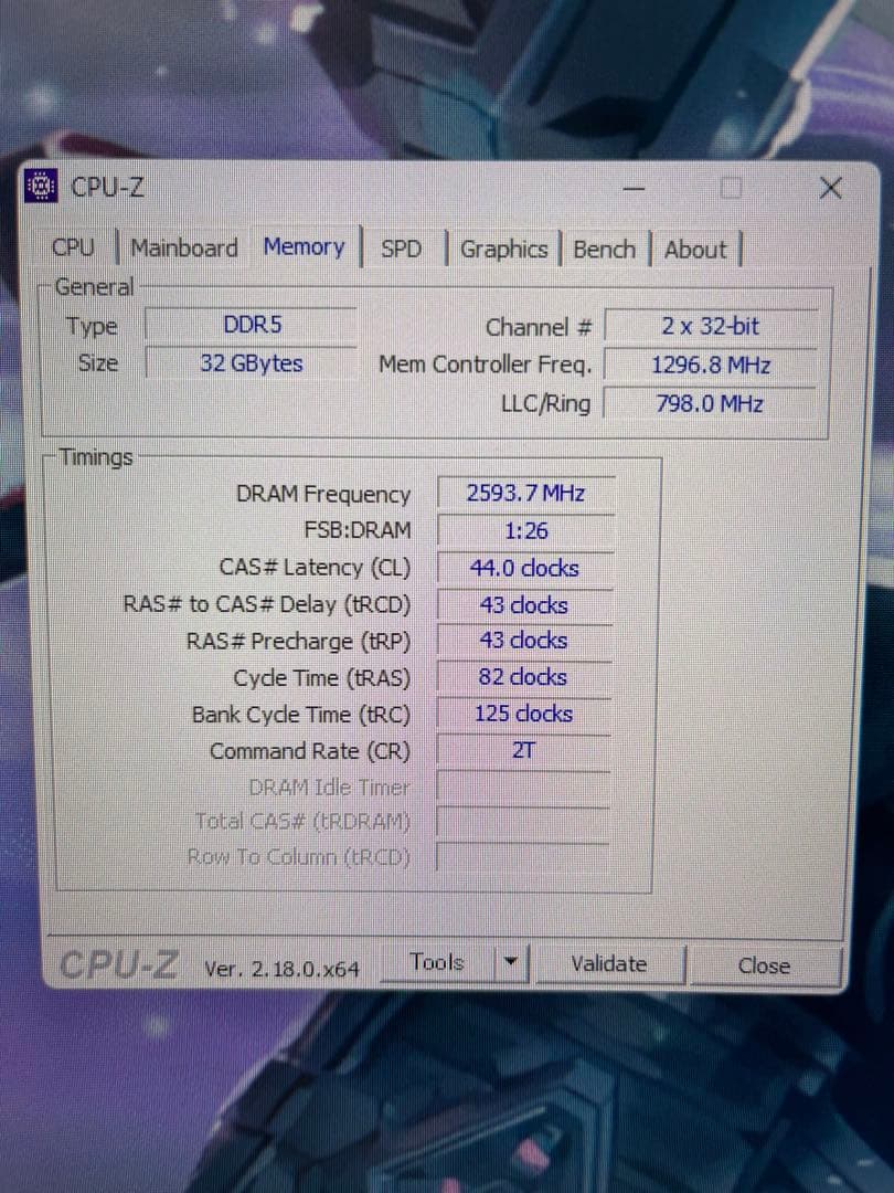 DDR5 5600MHz 32GB 1枚TEAM製　動作確認済み