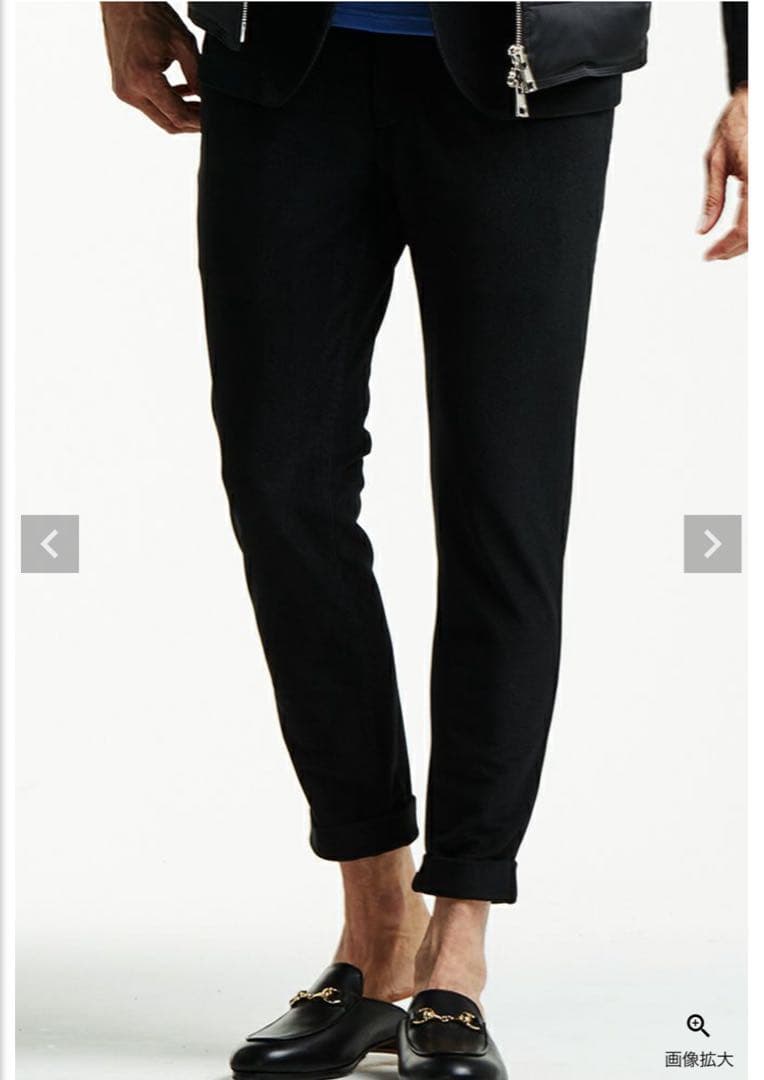 コーデュロイSWING EASY PANTS 黒 サイズM