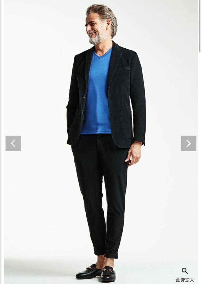 コーデュロイSWING EASY PANTS 黒 サイズM